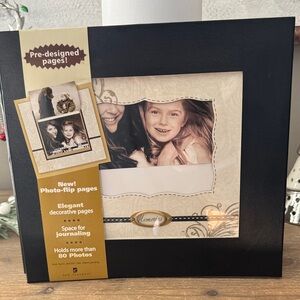 Elegant Black and Gold Picture Frame